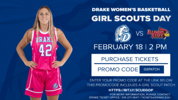 Girl Scout Day at Drake Women’s Basketball
