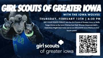 Girl Scout Night at the Iowa Wolves